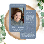 永遠に私たちのハート葬儀祈りの言葉フォトカード