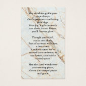 永遠に私たちのハート葬儀記念祈りの言葉 (裏面)