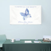 永遠に私たちのハート蝶の葬儀 横断幕 (トレードショー)