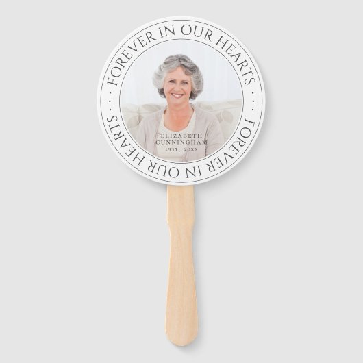 永遠に私たちのハート記念写真エレガント ハンドファン (裏面)