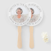 永遠に私たちのハート記念写真エレガント ハンドファン (正面&裏面)