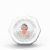 永遠に私たちのハート記念写真エレガント フォトブロック (正面)