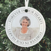 永遠に私たちのハート記念写真エレガント メタルオーナメント