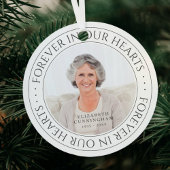 永遠に私たちのハート記念写真エレガント メタルオーナメント