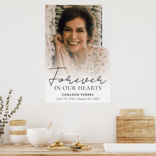 永遠に私たちのハート記念写真葬儀 ポスター (キッチン)