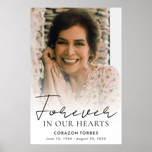 永遠に私たちのハート記念写真葬儀 ポスター (正面)