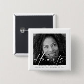 永遠に私たちのハート記念写真葬儀 缶バッジ (正面&裏面)