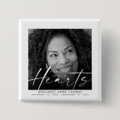 永遠に私たちのハート記念写真葬儀 缶バッジ (正面)