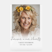 永遠に私たちのハート記念写真 アクリルサイン (正面)