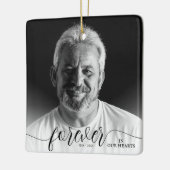 永遠に私たちのハート記念写真 セラミックオーナメント (左)