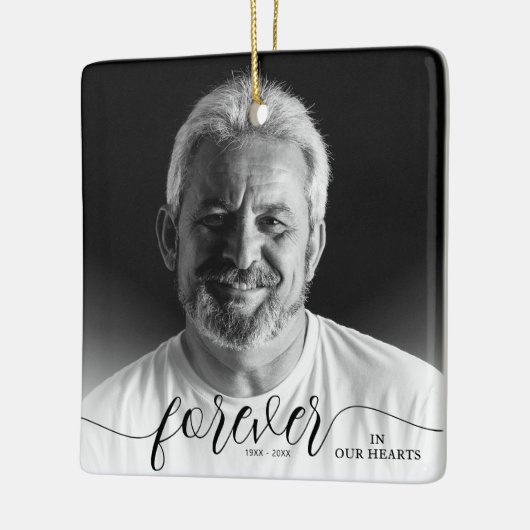 永遠に私たちのハート記念写真 セラミックオーナメント (左)