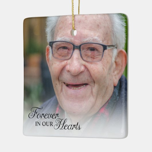 永遠に私たちのハート記念写真 セラミックオーナメント (左)