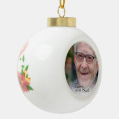 永遠に私たちのハート記念写真 セラミックボールオーナメント (左)