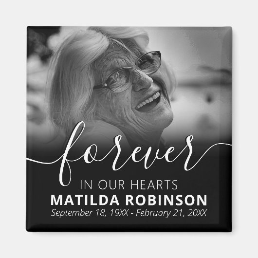 永遠に私たちのハート記念写真 マグネット (正面)