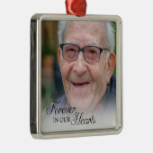 永遠に私たちのハート記念写真 メタルオーナメント (右)