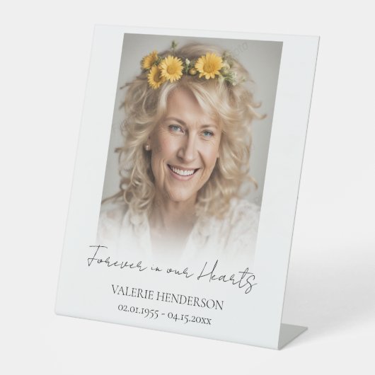 永遠に私たちのハート記念写真 台座サイン (正面)