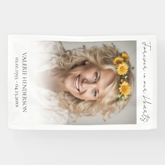 永遠に私たちのハート記念写真 横断幕 (横)