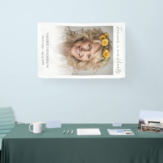 永遠に私たちのハート記念写真 横断幕 (トレードショー)