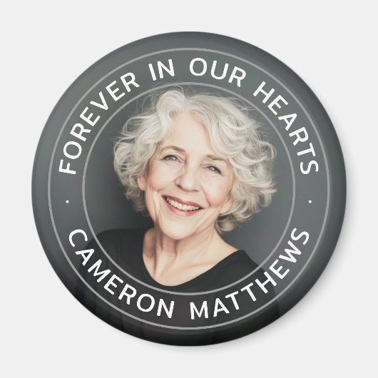 永遠に私たちのハート記念完全な写真 マグネット (正面)