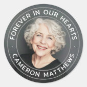 永遠に私たちのハート記念完全な写真 ラウンドシール (正面)