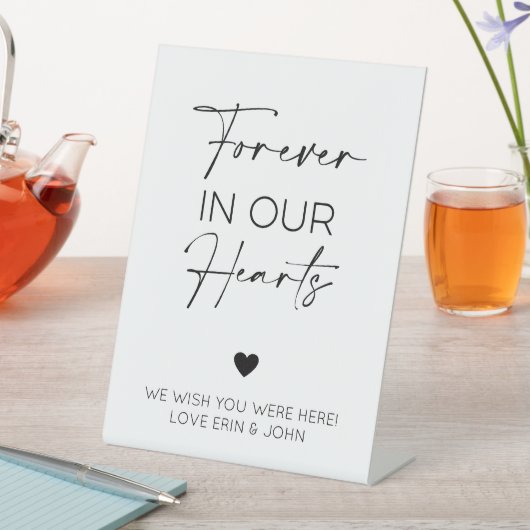 永遠に私たちのハート記念碑 台座サイン (インサイチュ)