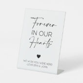 永遠に私たちのハート記念碑 台座サイン (正面)