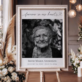 永遠に私たちのハート記念葬祭写真 ポスター