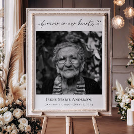 永遠に私たちのハート記念葬祭写真 ポスター
