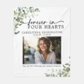 永遠に私たちのハート記念記念の記念品 フリースブランケット (正面)