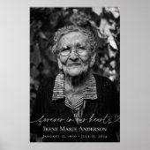 永遠に私たちのハート追悼式の献上品 ポスター (正面)