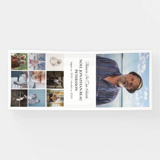 永遠に私たちのハート10フォトコラージュ記念 横断幕 (横)