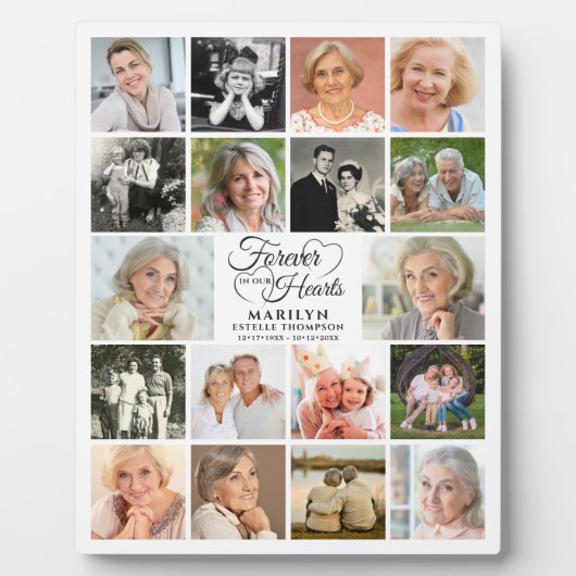 永遠に私たちのハート18フォトコラージュ フォトプラーク (正面)