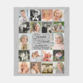 永遠に私たちのハート18フォトコラージュ フリースブランケット (正面)