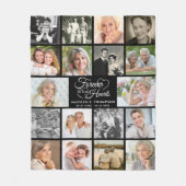 永遠に私たちのハート18写真記念 フリースブランケット (正面)