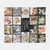 永遠に私たちのハート18写真記念 フリースブランケット (正面(横))