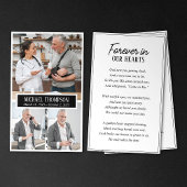 永遠に私たちのハート3写真記念祈りの言葉カード