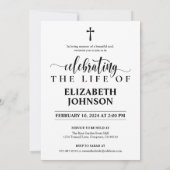 永遠に私たちのハート:エレガントフォトメモリアル 招待状 (裏面)