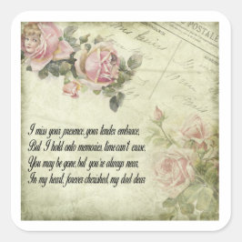 永遠に私たちのハート:パパの記憶 スクエアシール