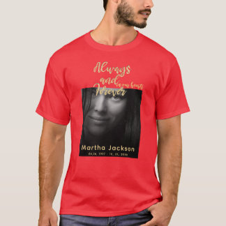 永遠に私たちのハート |フォトメモリアルレッド Tシャツ