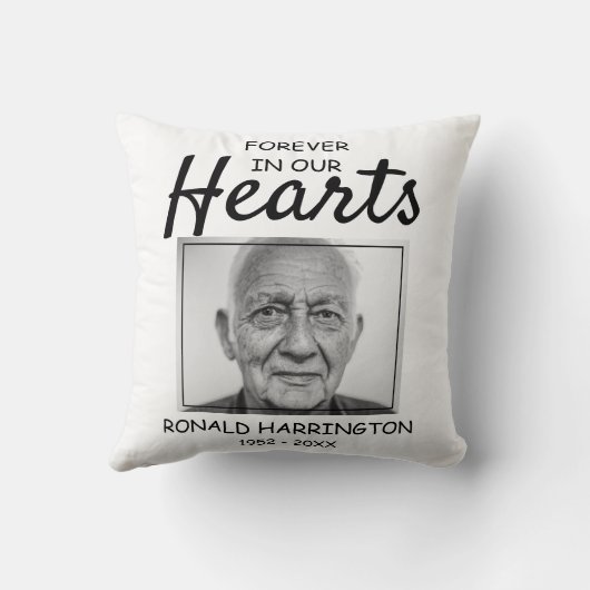 永遠に私たちのハート |フォトメモリアル クッション (裏面)