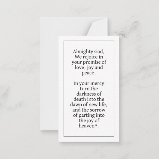 永遠に私たちのハート | メモブックマーク祈りの言葉 ノートカード (裏面)