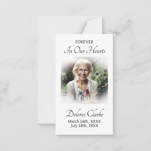 永遠に私たちのハート | メモブックマーク祈りの言葉 ノートカード (正面)