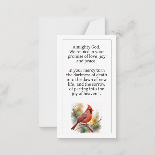 永遠に私たちのハート | メモブックマーク祈りの言葉 ノートカード (裏面)