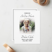 永遠に私たちのハート | メモブックマーク祈りの言葉 ノートカード (正面/裏面インサイチュ)