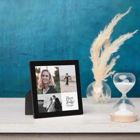 永遠に私たちのハート |メモリアル写真コラージュ フォトプラーク (インサイチュ)