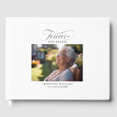 "永遠に私たちのハート"メモリアル、名前、写真 ゲストブック (正面)