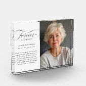 "永遠に私たちのハート"メモリアル、名前、写真 フォトブロック (左)