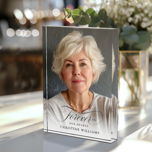 "永遠に私たちのハート"メモリアル、名前、写真 フォトブロック