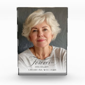 "永遠に私たちのハート"メモリアル、名前、写真 フォトブロック (正面)