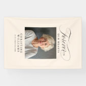 "永遠に私たちのハート"メモリアル、名前、写真 横断幕 (横)